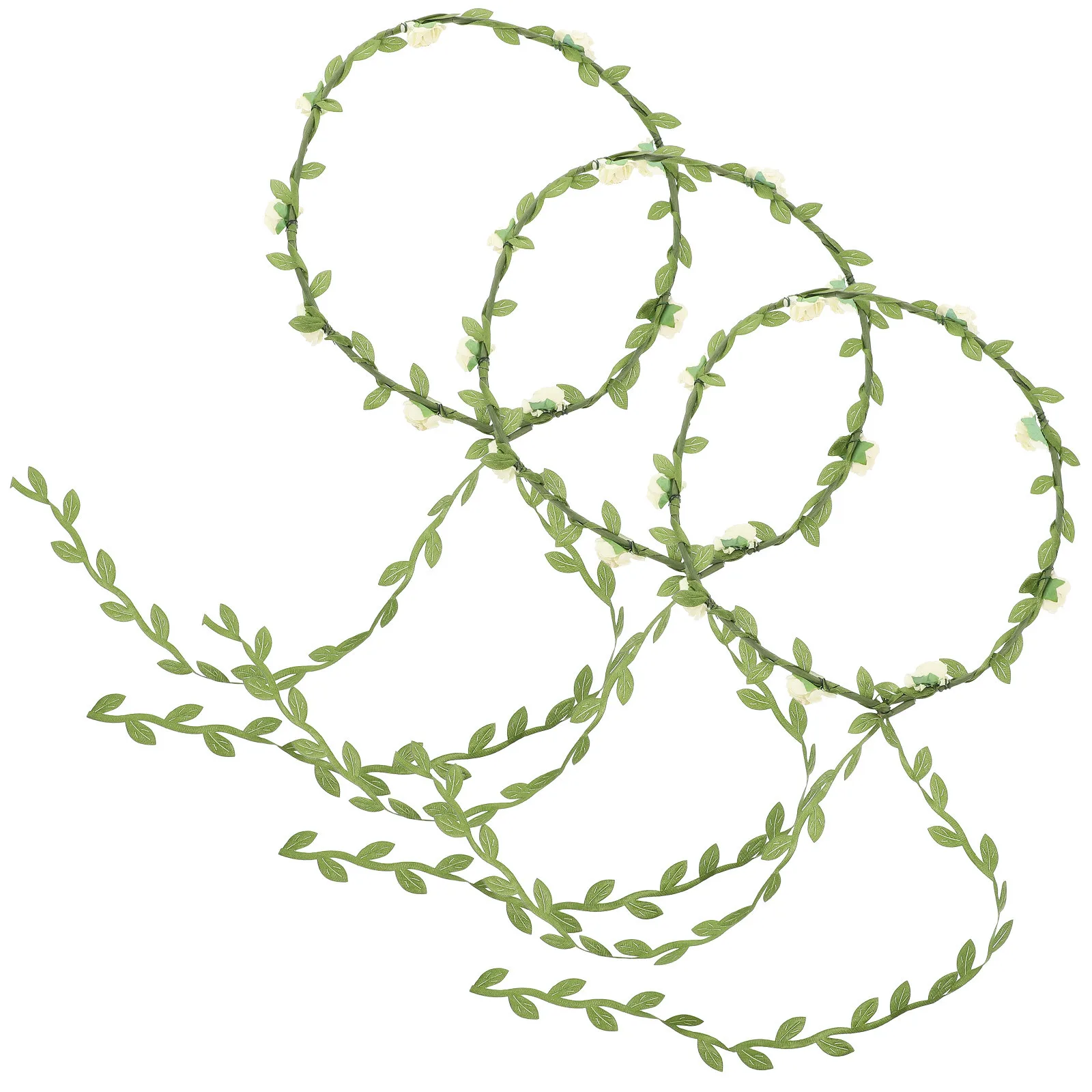

3Pcs Leaf Hair Wreath Flower Crown Headbands Elegant Floral Headpieces for Wedding Bridesmaids Engagement Photoshoot