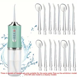16pcs Dental Hygiene Kit - Includes Standard & Orthodontic Nozzles For Effective Teeth Cleaning And Oral Care