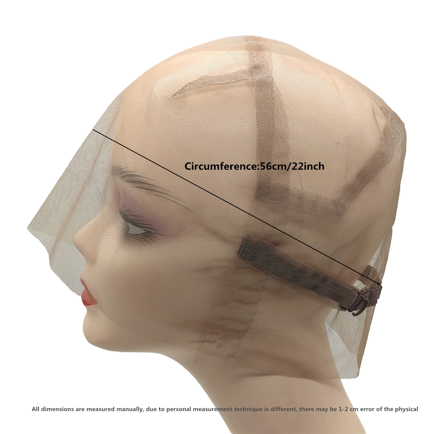 HD Full Lace Wig Cap without Stretch Lace for Making Wigs Wig Cap with Adjustable Strap