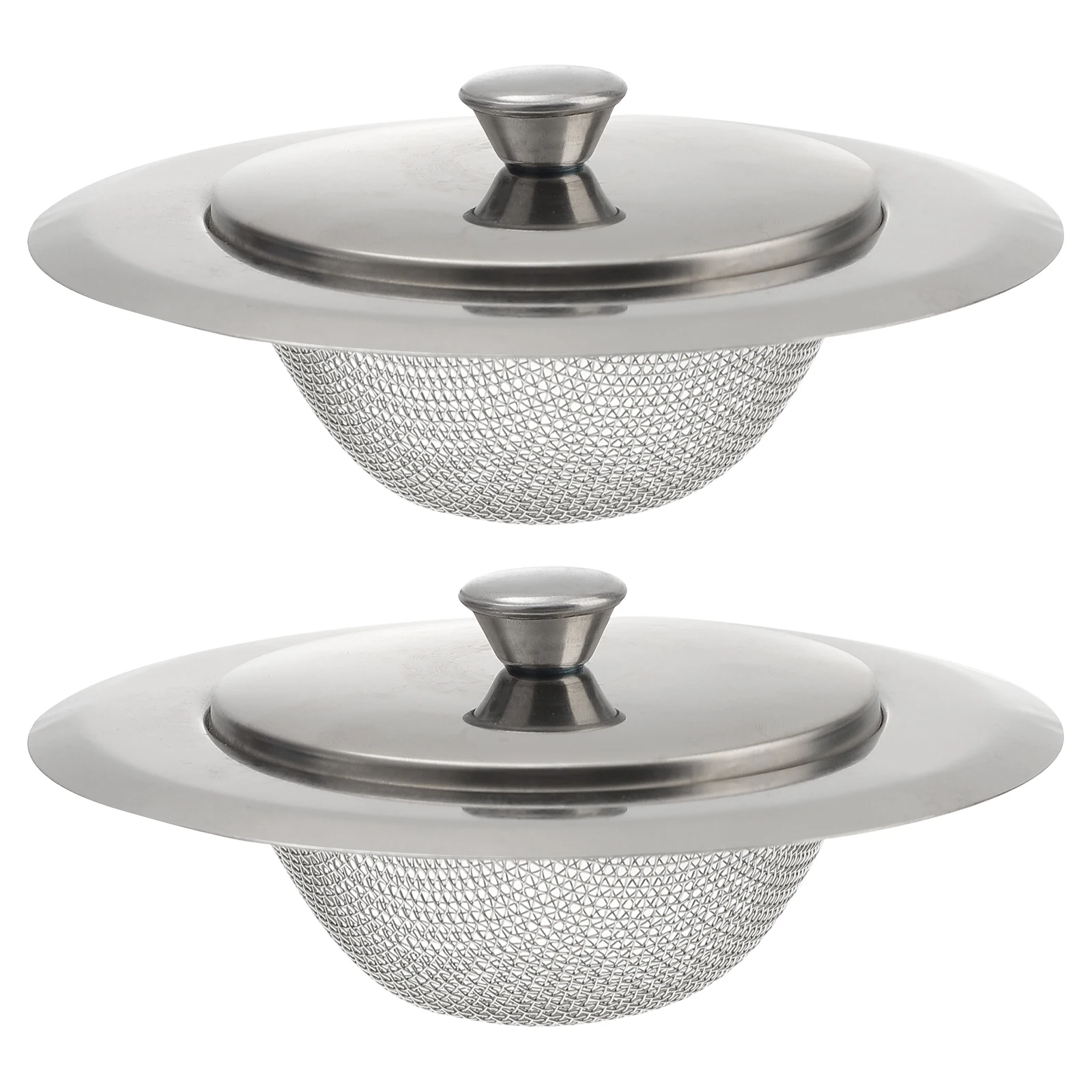 

2 Sets Kitchen Sink Filter Stainless Steel Sifter Stopper Cover Plug Drain Faucet Filters Durable Heat Resistant Rustproof