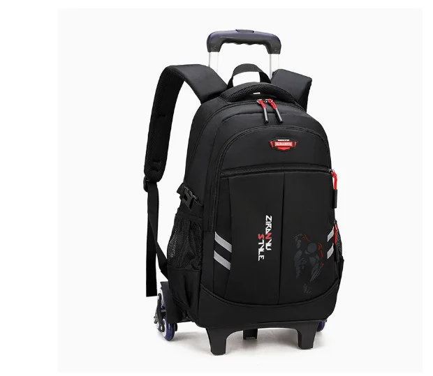 Rolling Backpack for Middle School Boys: Large Capacity, Stylish & Trendy for Campus Use Suitable for Elementary Students