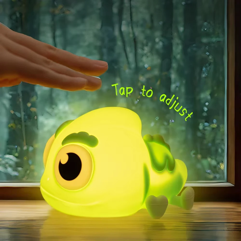 Rechargeable Timer Cute Animal Night Light Dimmable Nursery Nightlight for Breastfeeding Toddler Baby's Room Decor Squishy Lamp
