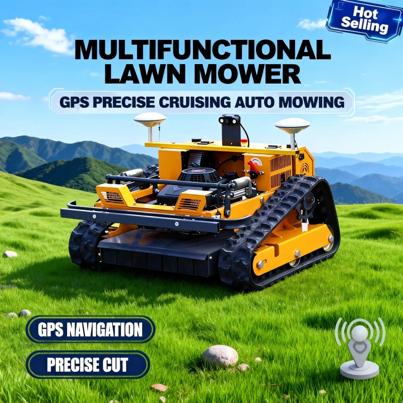 

Customized CE EPA Brushless Motor Lawn Mower - Factory Direct Remote Control Crawler Type Lawn Sweeper
