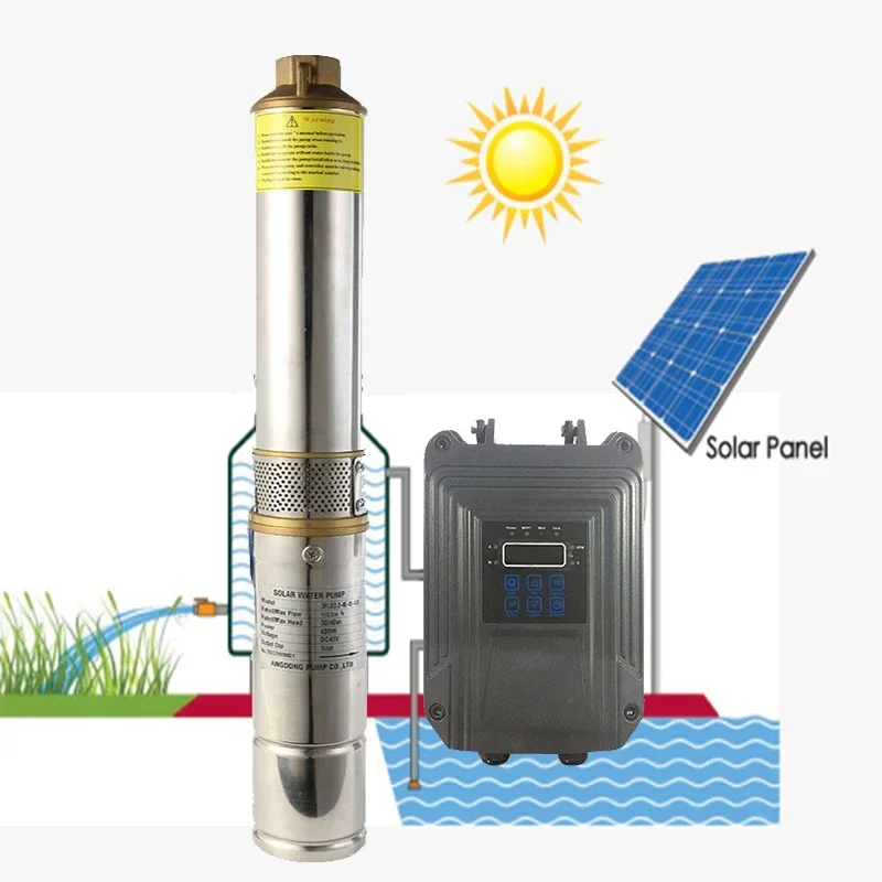 

3 Inch Solar Energy System Powered Dc Deep Well Water Pump For Irrigation River