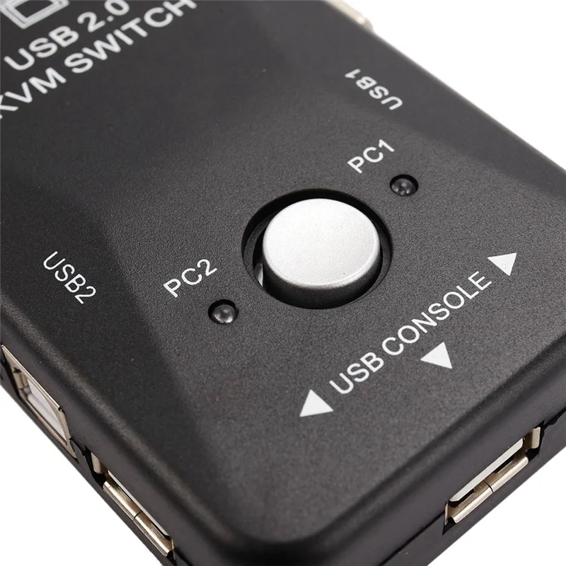 

A64K 2X USB Kvm Switch Switcher 2 Port VGA Svga Switch Box USB 2.0 Mouse Keyboard 1920X1440 Switch Box