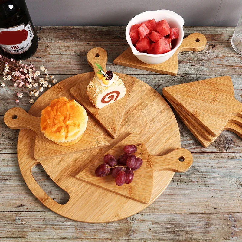Assiette à gâteau en bois