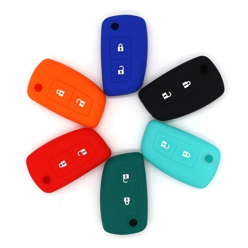 For Nissan New Sylphy, New Qashqai, Nissan Tiida Blue Bird X-Trail Key Protection Silicone Cover Five Colors
