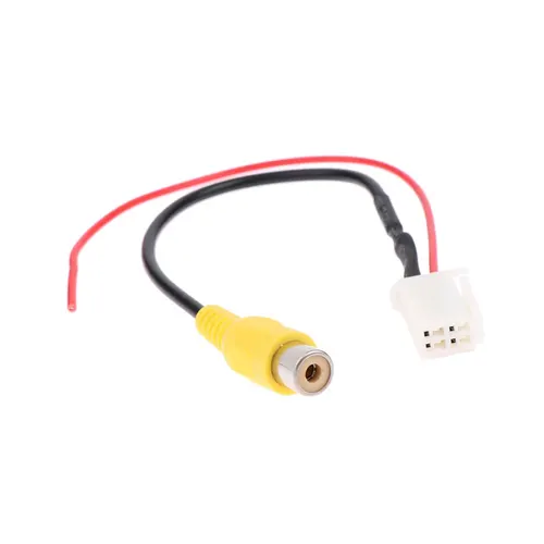 Imagen 2 del producto Adaptador de Cable de respaldo para coche, conector macho de 4 pines, Radio, cámara de marcha atrás, enchufe de entrada, accesorios electrónicos para Toyota