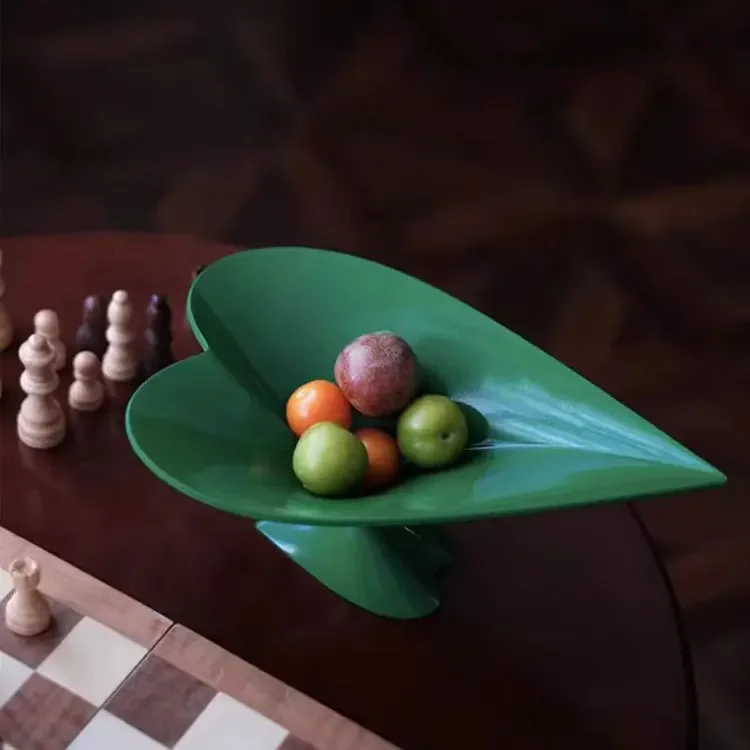 Love Fruit Plate Desktop Storage Tray Display Stand Jewelry Storage Tray Geometric Funnel Plate Home Decoration Accessories