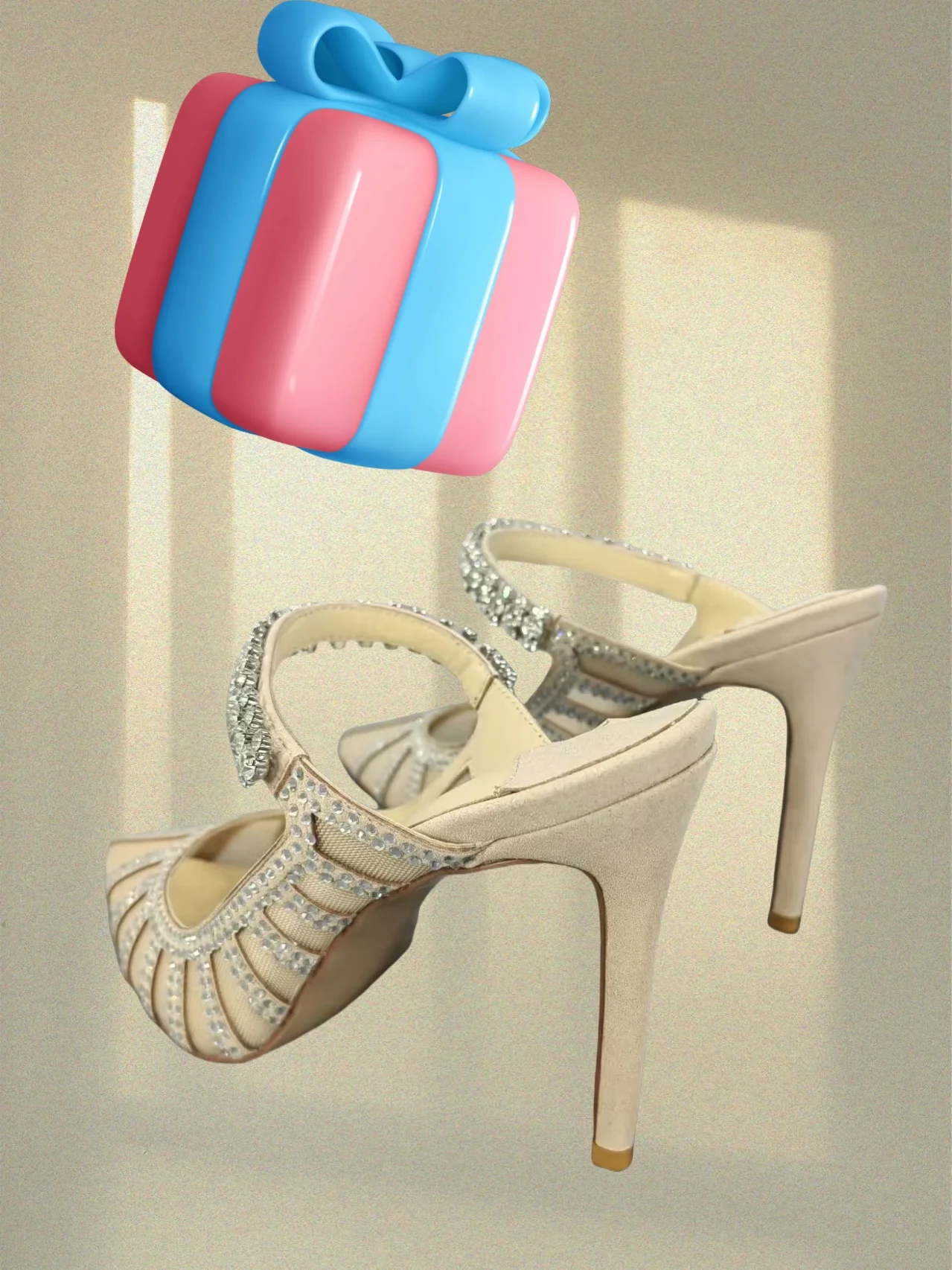 

Весна 2024, новые женские обтягивающие туфли телесного цвета на высоком каблуке с цепочкой в виде рейнсового носка и элегантными роскошными женскими тапочками, обувь большого размера