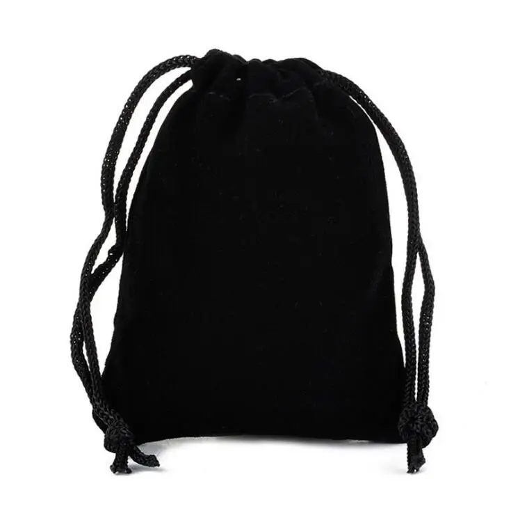50pcs/lot 20x30 cm Black/Gray/Blue/Red/Coffee/White Big Drawstring Velvet Bags Pouches Gift Bags Book Bag Can Customize Logo