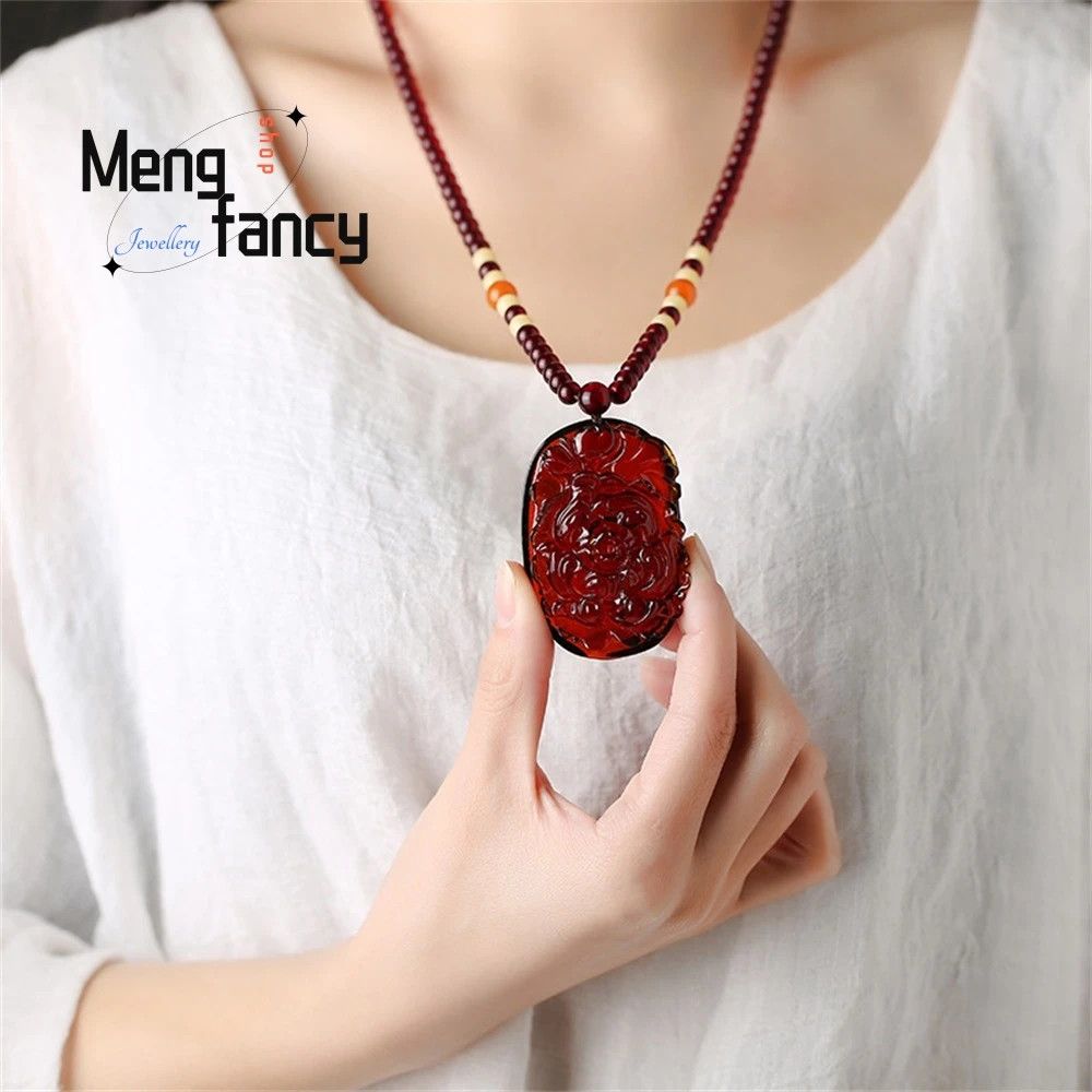 

Amber, Copal, Peony, Blood Lily, Amber, Old Honey, Men's, And, Women's, Sweaters, Chains, Necklaces, Pendants, Elegant, Exquisit