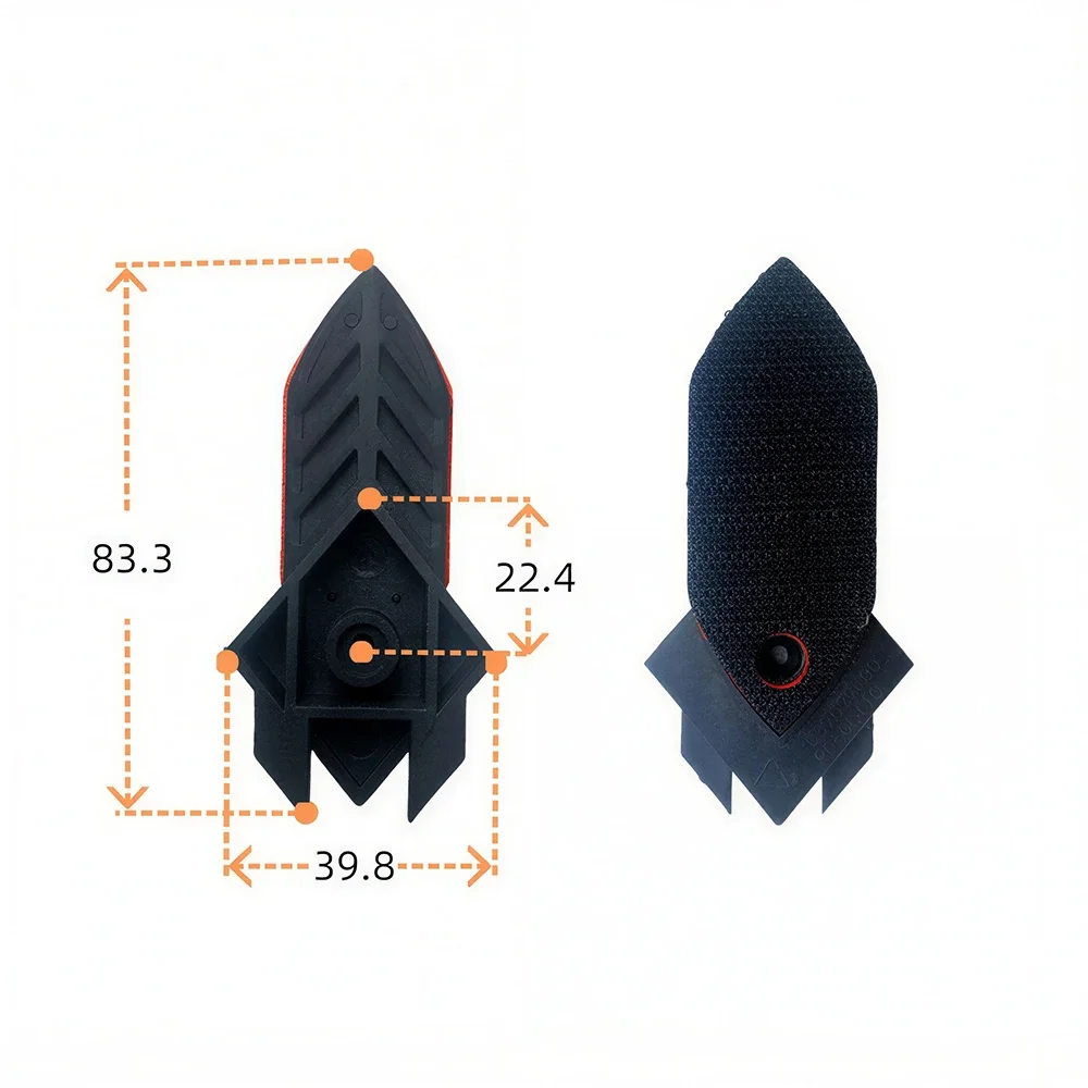 2 Piezas de Placa Dedo Plástico para Lijadora Compatible con Black & Decker/Lijadora Ratón KA160K KA161 KA165GT, Placa