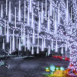 50/30cm LED Meteor duş dize işıklar noel ağacı bahçe dekorasyon peri düğün doğum günü noel partisi dekorasyon