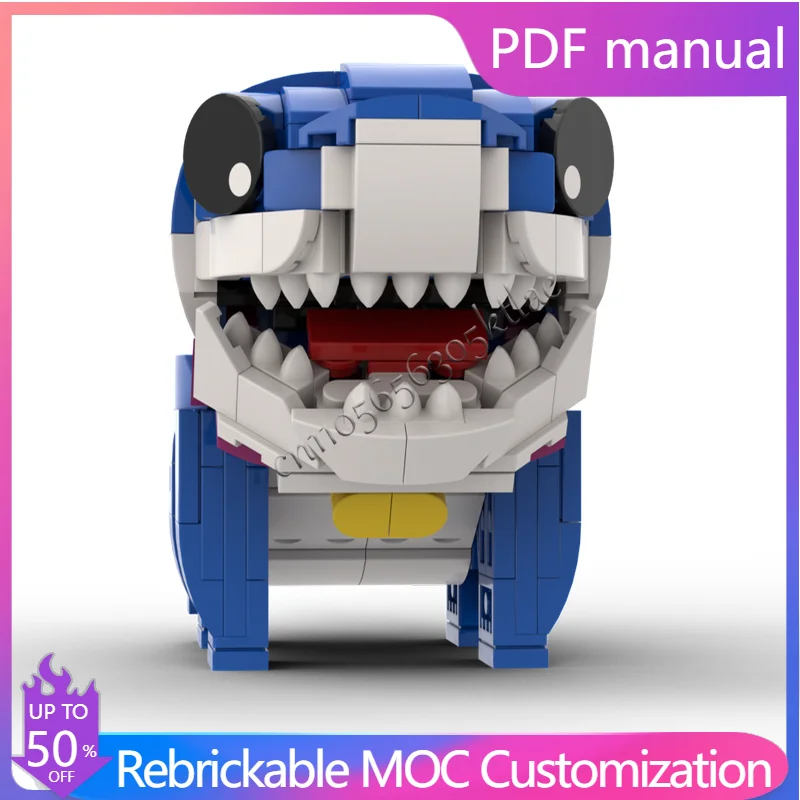 

306 PCS MOC Creative Customize Shark Robot Modular Building Block Model Educational DIY Assembly Toy For Children Christmas Gift