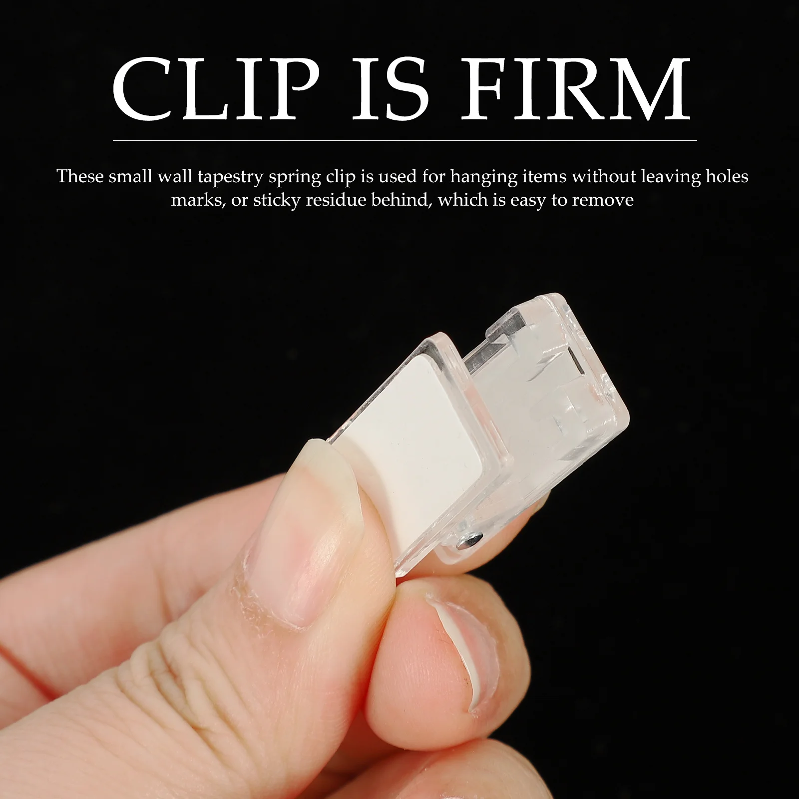 STOBOK 30 Stück selbstklebende Clips, doppelseitig, klebrige Federklammern zum Aufhängen an der Wand, für Poster, Fotos, Papiere, einfache Organisation