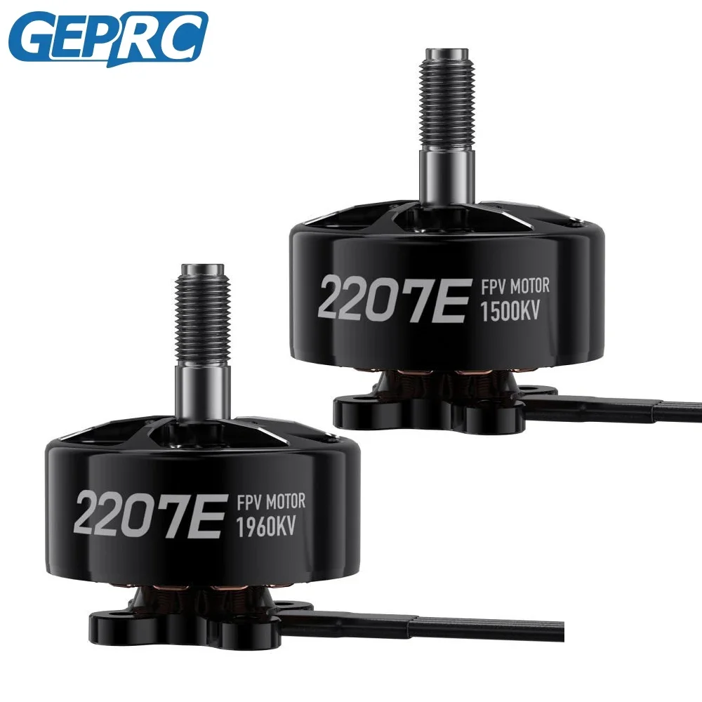 SmCp4pcs/lot GEPRC SPEEDX2 2207E 2207 1500KV/1960KV 6S Brushless Motor 5.0mm Shaft For RC FPV Drone Parts