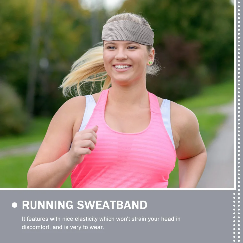 

2 Pcs Sweat Band Ice Silk Headband Bands Forehead Wrap Basketball Running Men Women