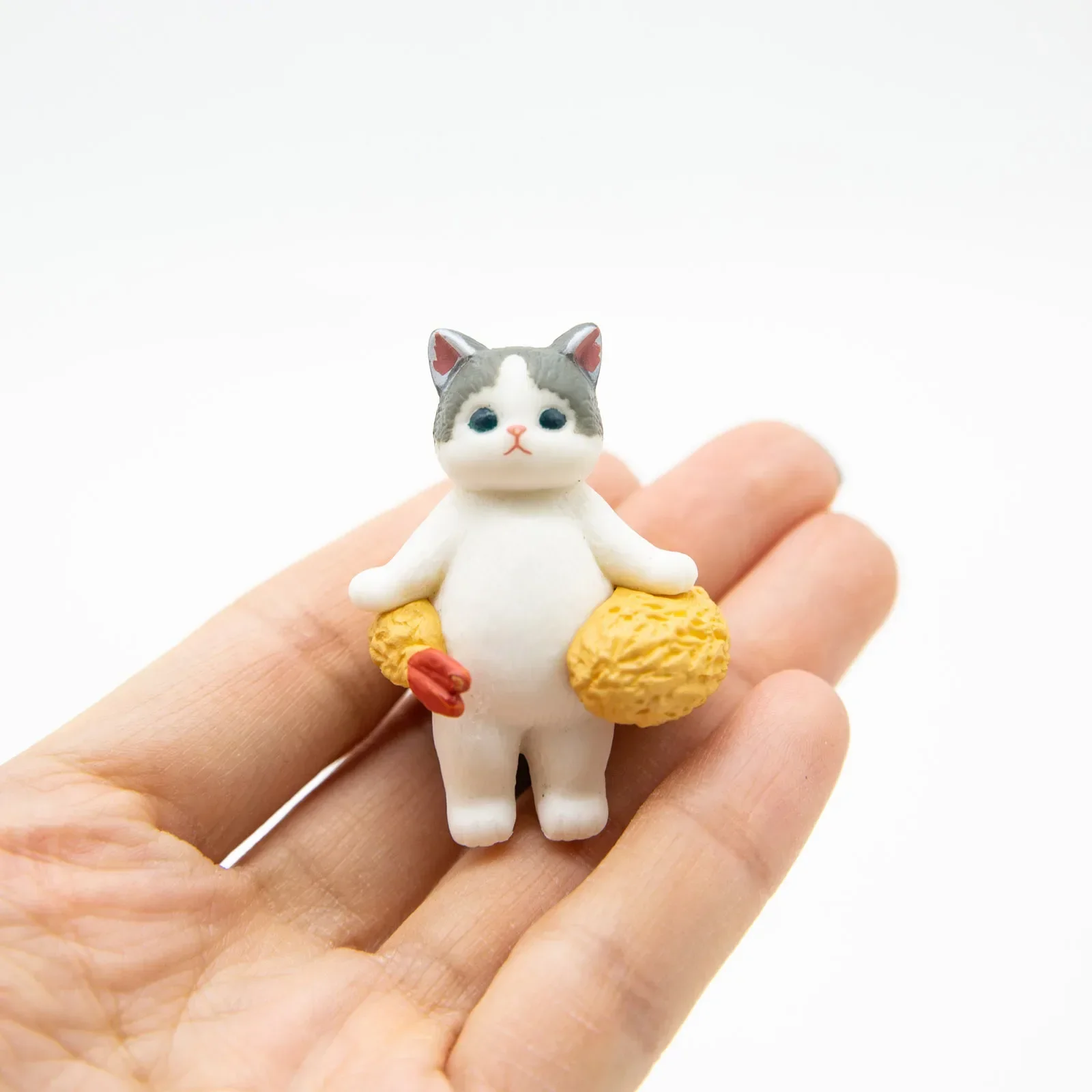 Mofusand Cat Pretend Fried Shrimp Chips Clothes Cute Kitten Figure Toy Collection Blind Box Table Decoration Kids Christmas Gift