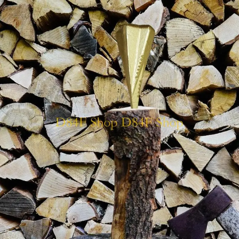 D84F Ergonomic Hand Splitter Wedges Design For Efficient Firewood Preparation