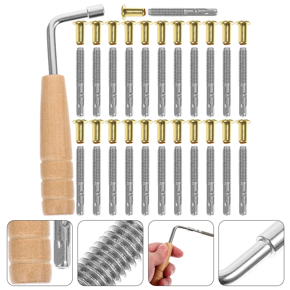 

1Set Lyre Harp Tuning Pin Wrench High Class Material Easy Adjust Reliable Practical Lyre Turn Pin Harp Supply Instrument Part