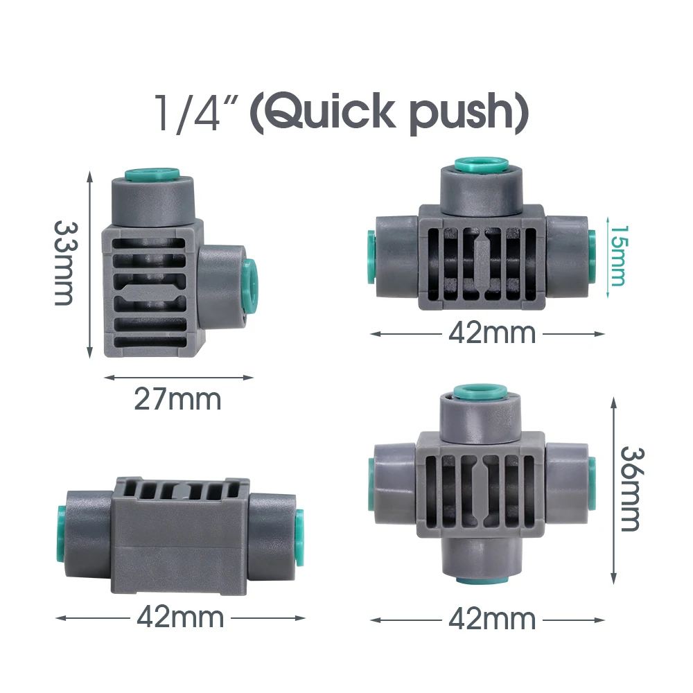 5-100 szt. 4/6-7MM łącznik do węża 1/4 \