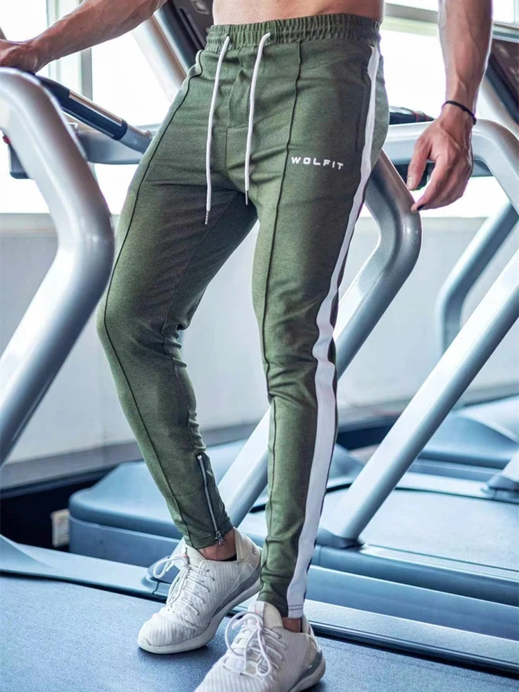 

2023 New Fashion Brand High-Quality Cotton Casual Slim Men's Trousers Gym Training Fashion Jogging Foot Pant
