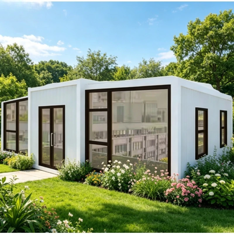 Customized Portable Container House 40ft Extendable Prefab Homes Easy Assemble Folding Room Homes Ready to Live
