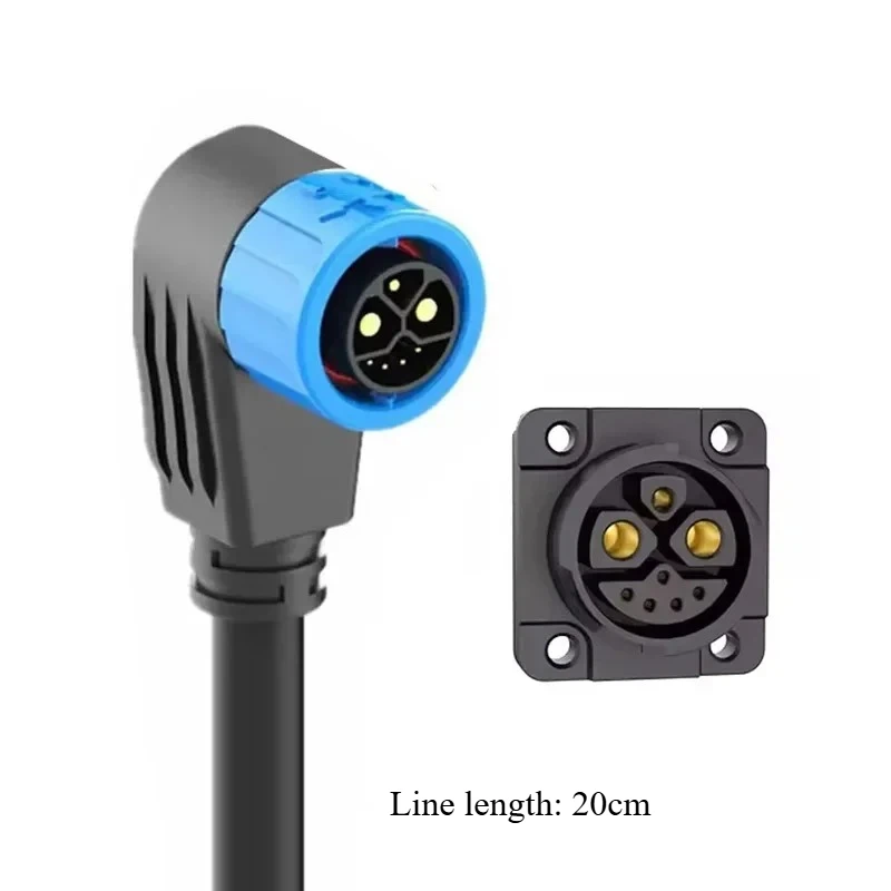 M23 2 + 1 + 5 Batterij Connector Motorfiets Lader Stopcontact 50A Energie Lithium Elektrische Fiets Man Vrouw poort Opladen Draad