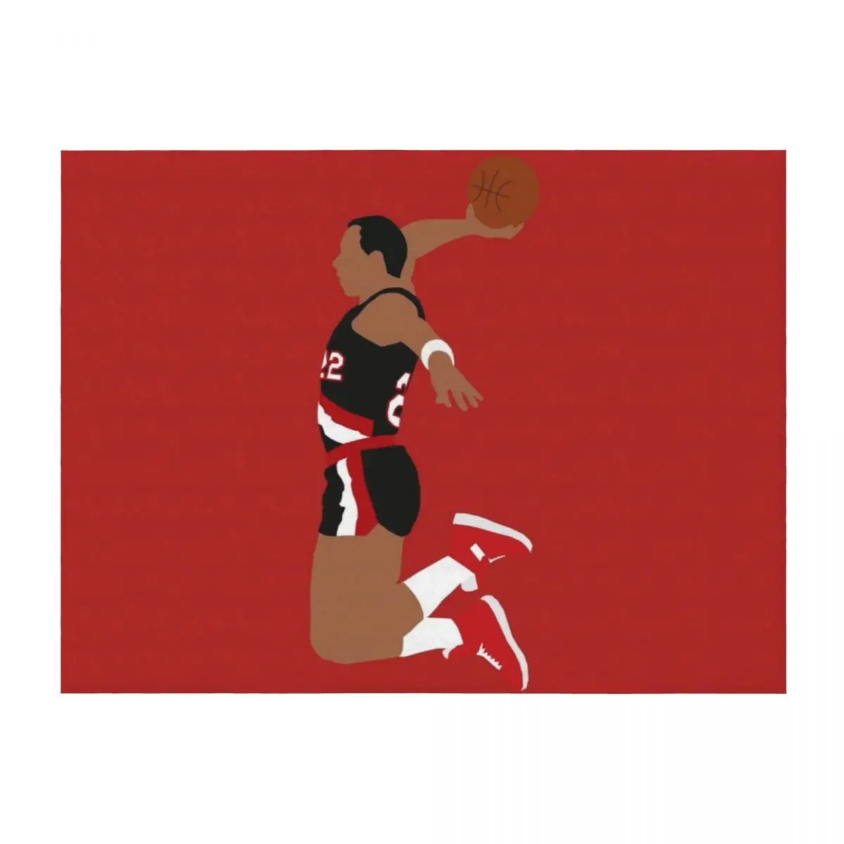 

Clyde Drexler Dunk Throw Blanket For Baby Luxury Thicken Beautifuls Winter beds Blankets
