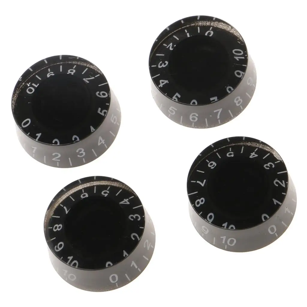 Set of 4pcs Plastic Guitar Speed Control Knobs Stringed Instruments Parts For Guitar Replacement Accessories