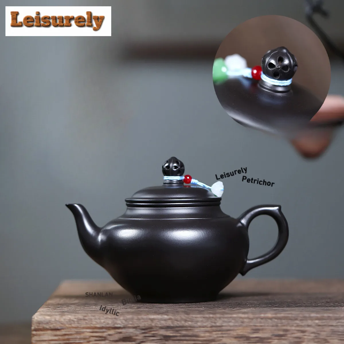 310ml Retro Yixing Purple Clay Teapots Handmade Black Pot Raw Ore Dahongpao Mud Tea Maker Kettle With Strainer Zisha Tea Set