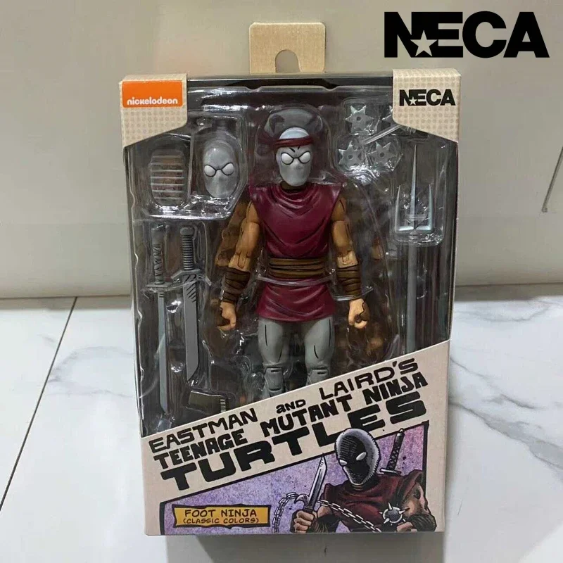 

В наличии Neca 54382 подростковые мутанты ниндзя черепахи ступни клан 7 дюймов экшн-фигурка Коллекционная модель игрушка подарок