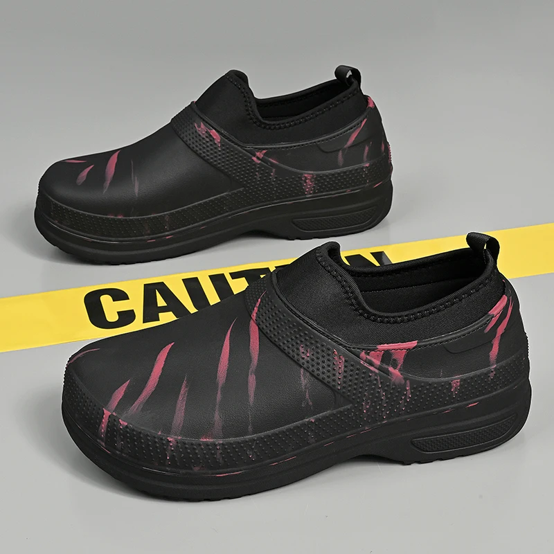 

EVA Anti-slip Outsole Rain Shoes Short Tube Water /Kitchen Rubber Shoes Overshoes Car Washing Fishing Couple Shoes