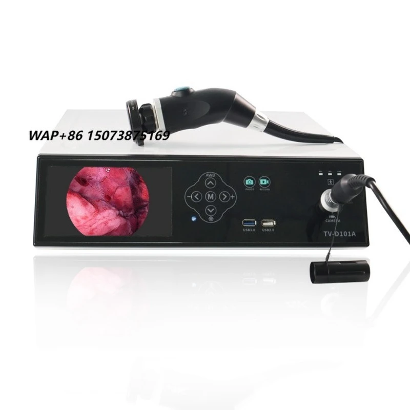 Veterinarians use 4K portable integrated otolaryngology/laparoscopic/urology medical endoscopic cameras