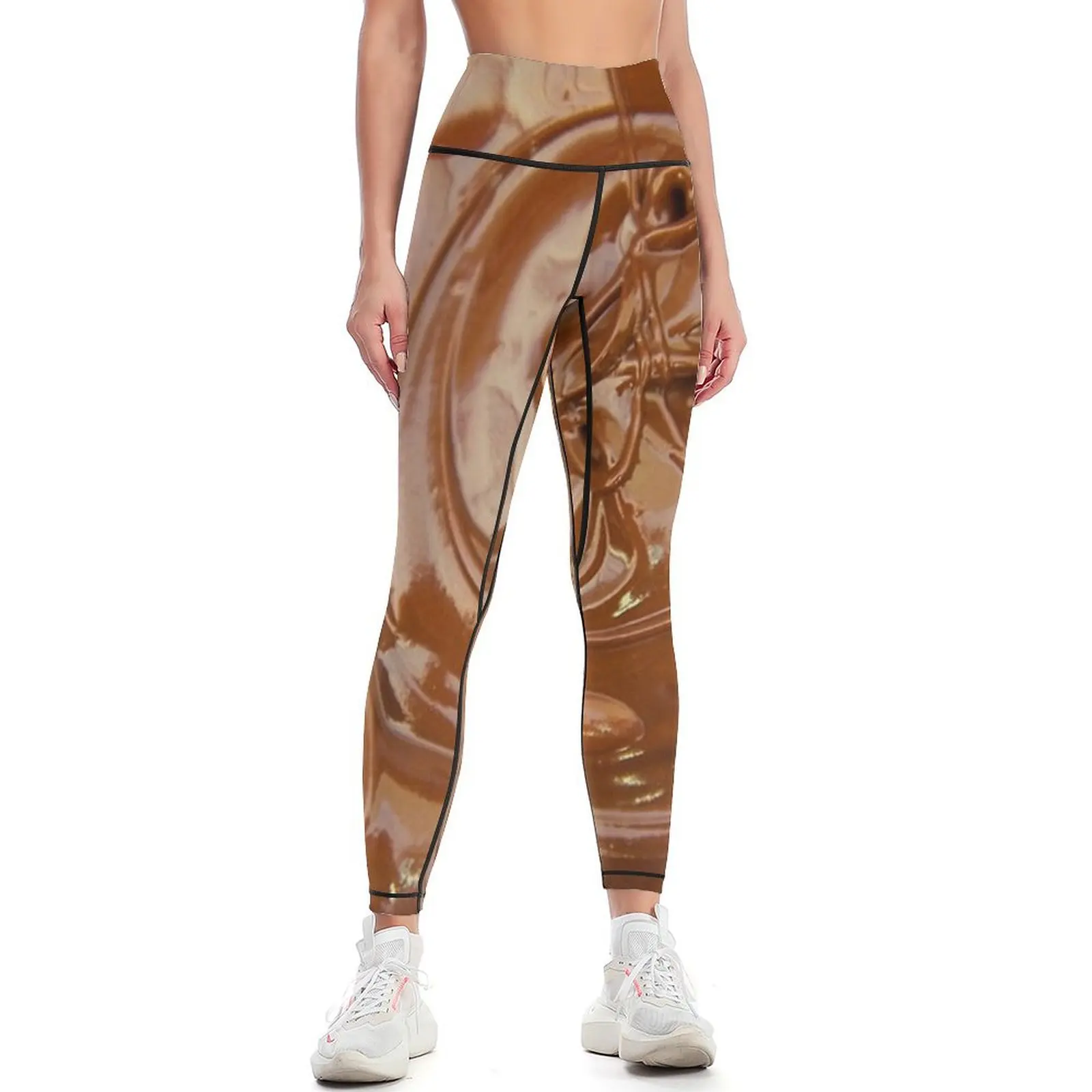 

Nutella Choc Leggings Tight fitting woman sports shirts gym Women's sportswear Women's trousers Womens Leggings