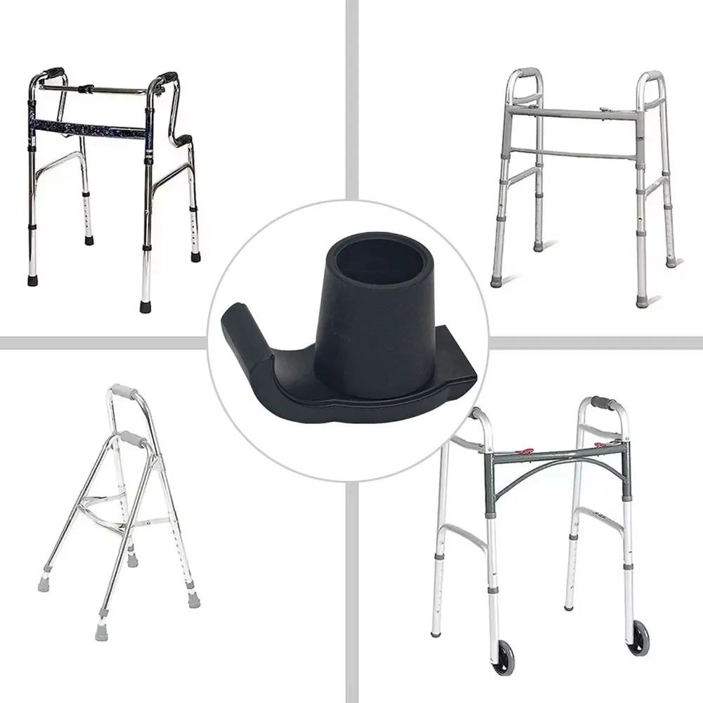 1Pc Rubber Foot Pad for Elderly Walking Aid Post Operative Walker Sled Foot Pad for Disabled Individuals Elderly Supplie 25/28mm