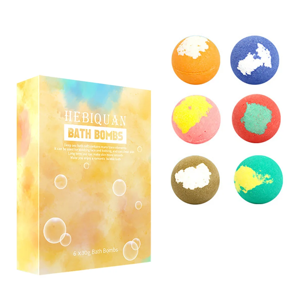 Football Pcs Bath Balls Set Shower Salt Frosted Bathing with Herbal Essential Oils Sea ​​salt Bathroom Supply