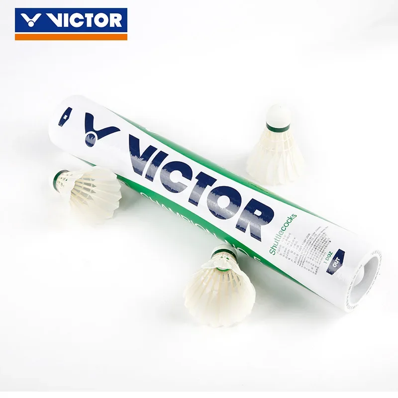 VICTOR 2024 Competition No. 5 Badminton Duck Feather Ball 12 Pack Double Pack Head Resistant Stable High-quality Badminton