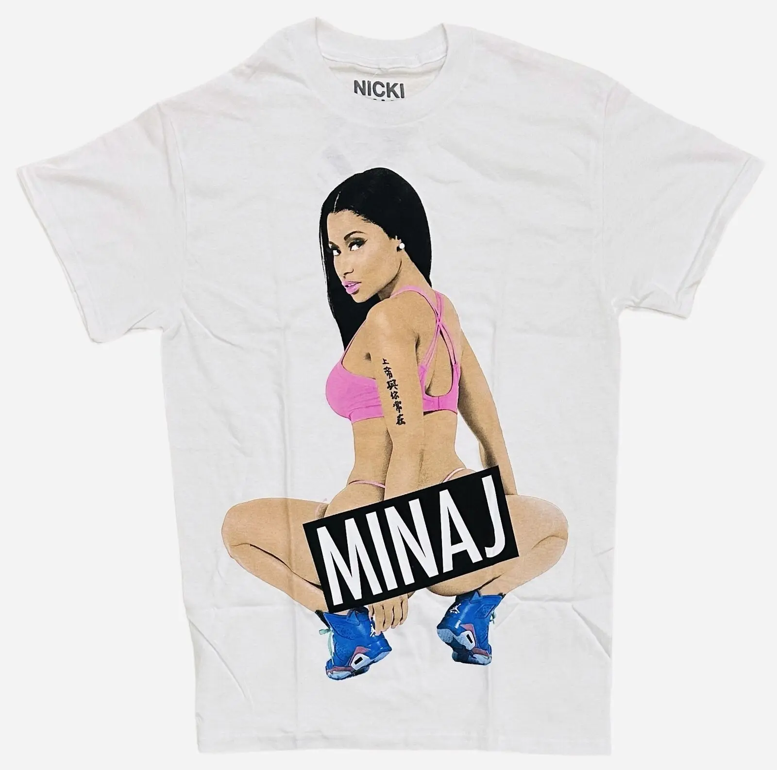 Nicki Minaj Men's Official Merchandise Anaconda Photo Tee T-Shirt in Small White