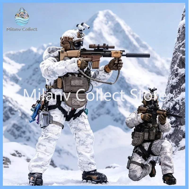

【IN STOCK】 Original Product Divine Cat Jump HASUKI SA03 Black Ops Snow Mountain Ghost 1/12 Anime Action Figure Toys Models
