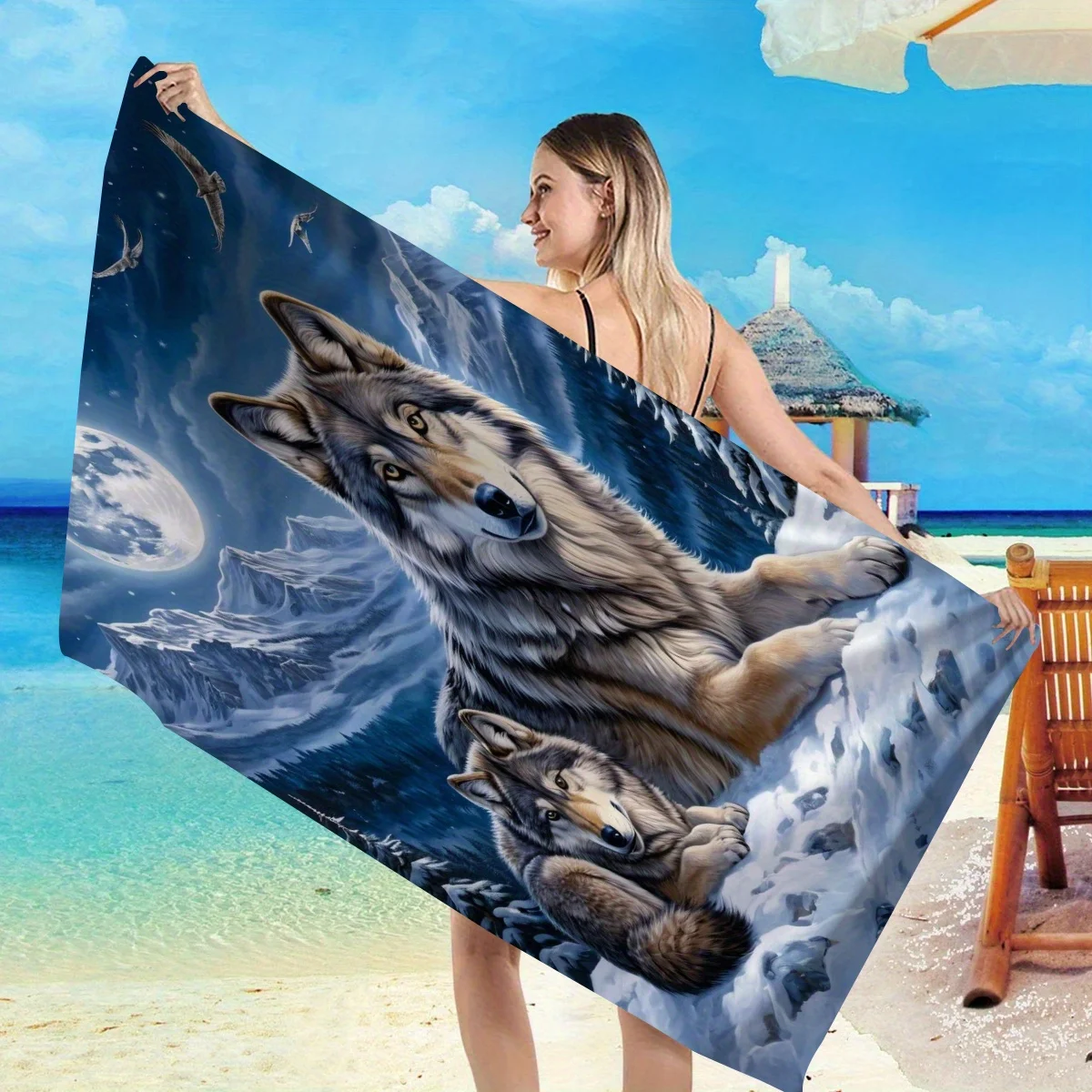 Large Wolf Cub Unde…