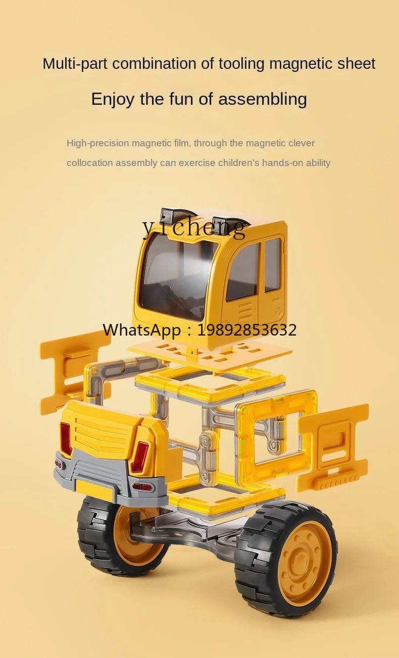 ZZ Blocchi magnetici assemblati Varietà Ingegneria Auto telecomandata Giocattoli educativi per ragazzi Compleanno per bambini