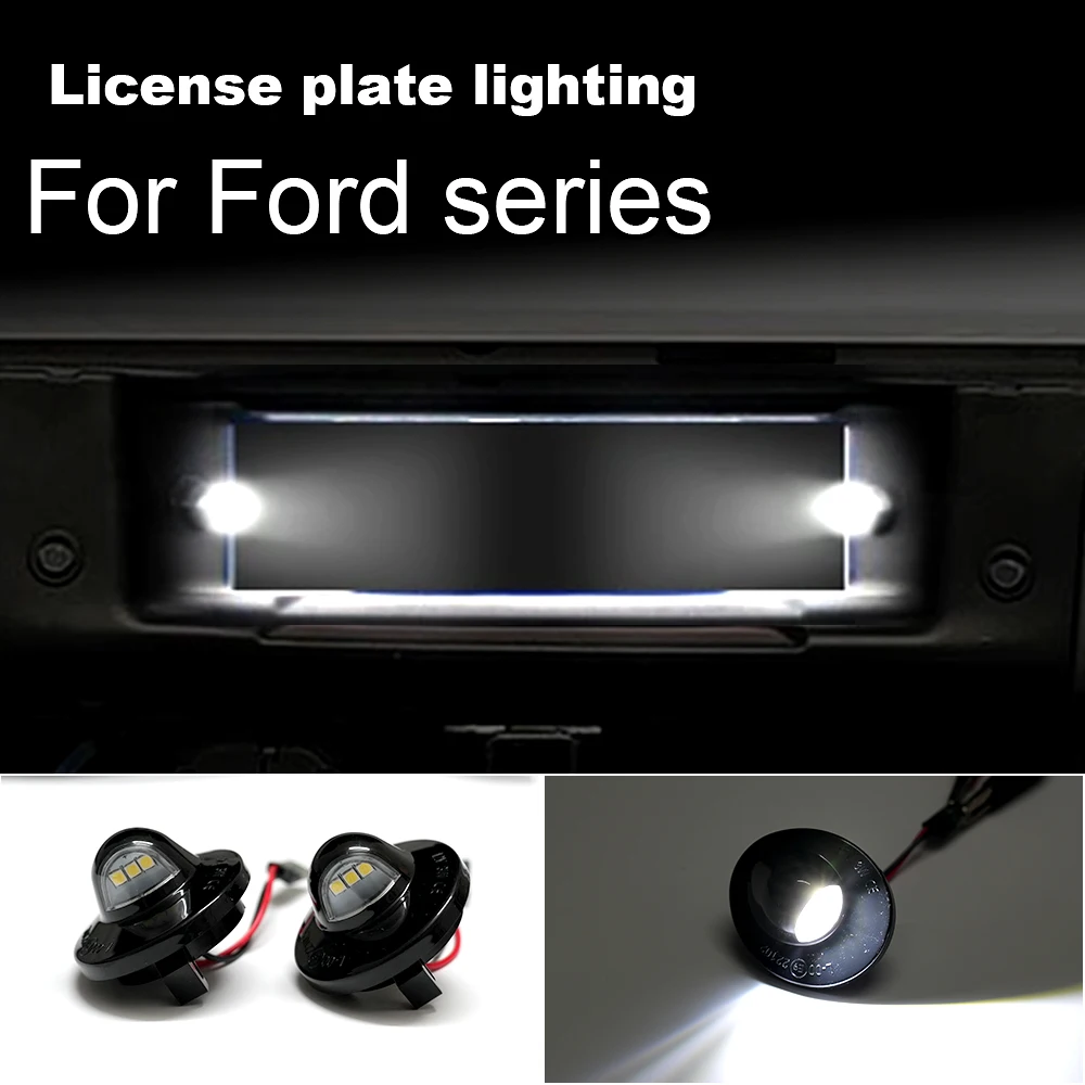LED License Plate Light Assembly For Ford F150 F250 F350 F450 Ranger Raptor Explorer Sport Trac Bronco Excursion Expedition