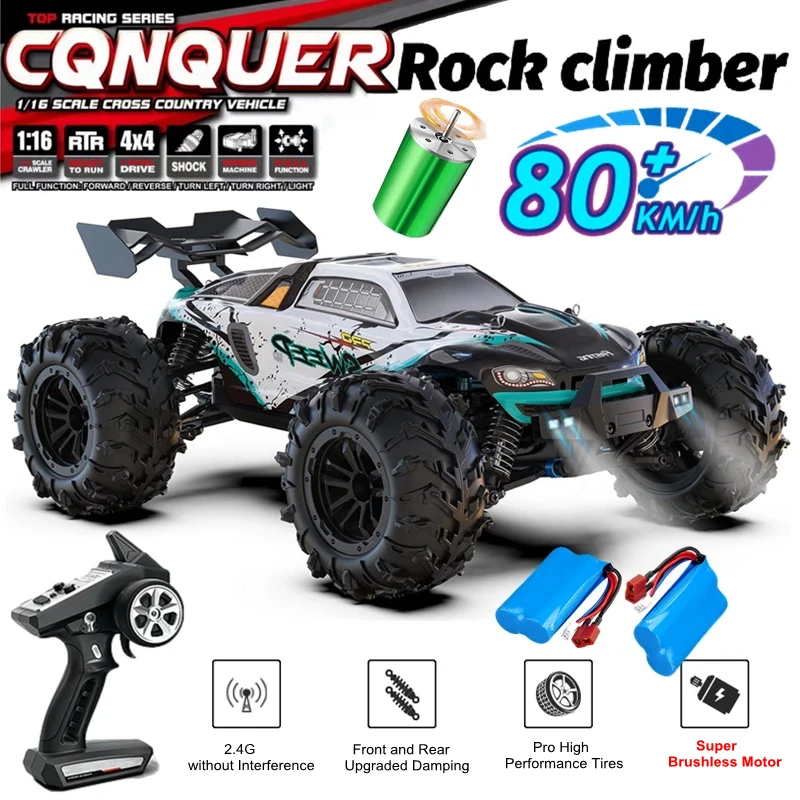 4WD Remote Control Car Off Road 4x4 RC High Speed Buggy Truck Super Brushless 50 or 80KM/H Fast Drift Racing Toy Kids Adults