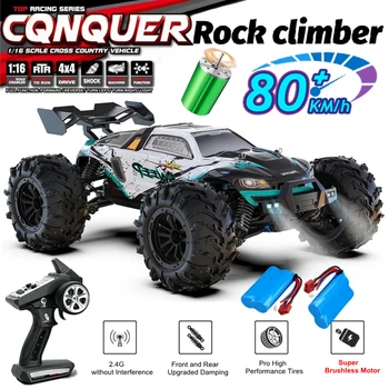 4WD 원격 제어 자동차 오프로드 4x4 RC 고속 버기 트럭 슈퍼 브러시리스 50 또는 80KM/H 고속 드리프트 레이싱 장난감 어린이 성인용 원격 조종 장난감 자동차 