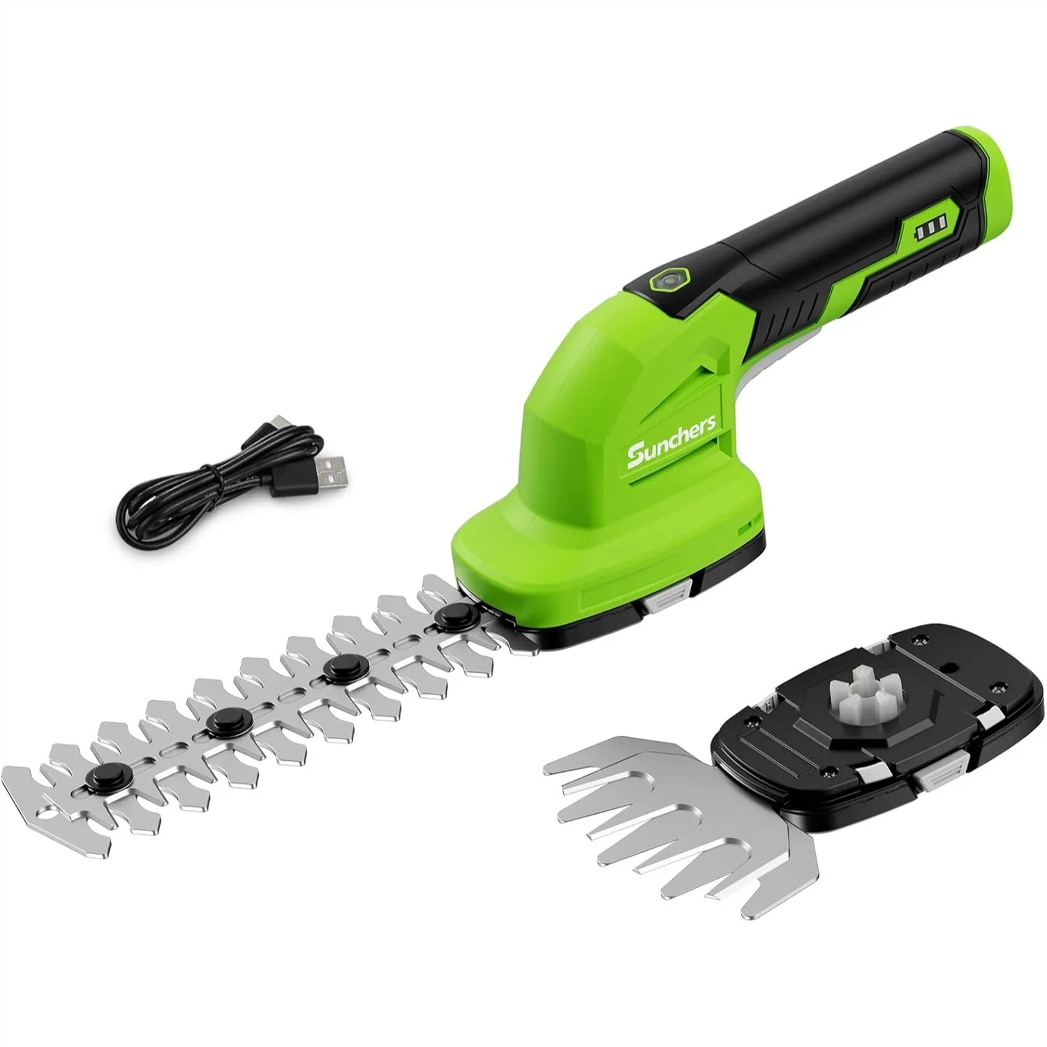 

2 In 1 Hedge Trimmer Cordless 7.2V Electric Grass Cutter Hedge Shears Handheld Shrub Bush Trimmer Lightweight Grass Shears Rechargeable Yard Tool With Battery And Type-C Cable For Dad