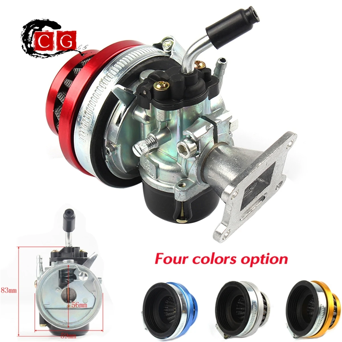 Performance 19mm Carb Carburetor Air Filter For 37cc Water Cooled 2-stroke 47cc 49cc Mini Dirt Pocket Bike ATV Quad Motocross