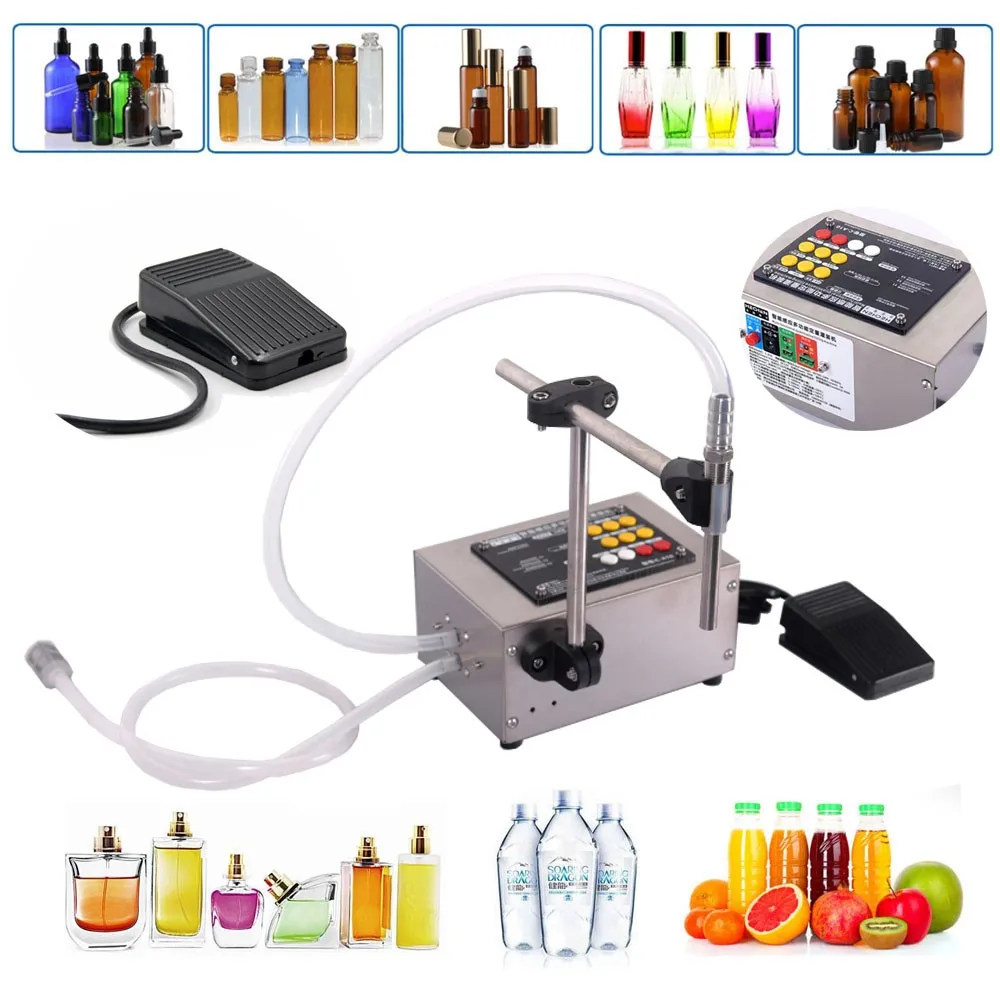 Liquid Filling Machine 0-5000ml Bottle Filler With Foot Padel Switch For Water Oil Drinking Beverage Perfume Juice Milk