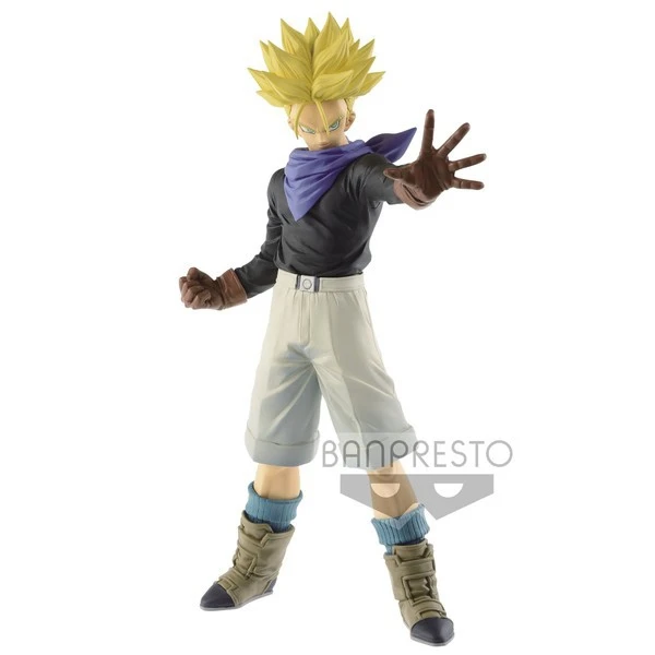 Bandai Original Banpresto Anime Dragon Ball GT soldats ultimes Torankusu jaune violet cheveux figurine modèle Collection jouet